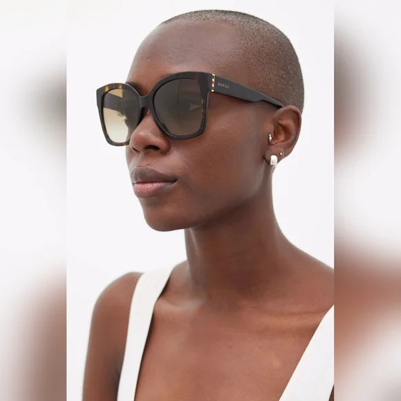 New Authentic Gucci GG0459SA 001 Black Women\'s Sunglasses Gucci Women main image 4